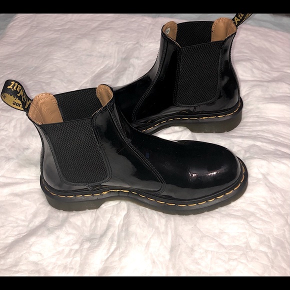 Dr. Martens Shoes - Dr. Martens High Shine Women’s Lace Up Leather Boots